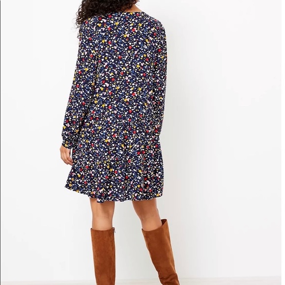 Loft - Heart Ruffle Dress - Picture 3 of 5
